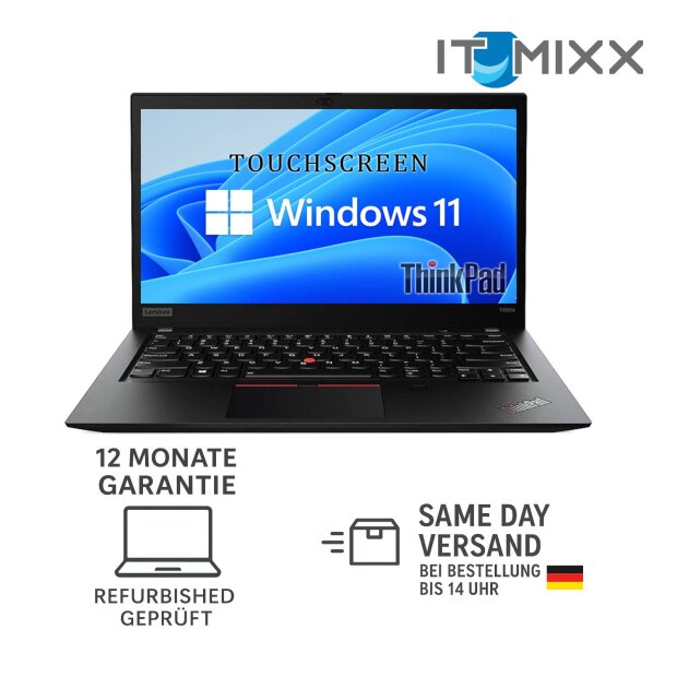 Lenovo ThinkPad T495 | 14" FHD | AMD Ryzen 5 Pro 3500U | 8GB | 512GB SSD Wind11