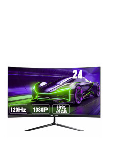 CRUA 24,5 Zoll Curved Gaming-Monitor 120Hz  FHD 1080P HDMI