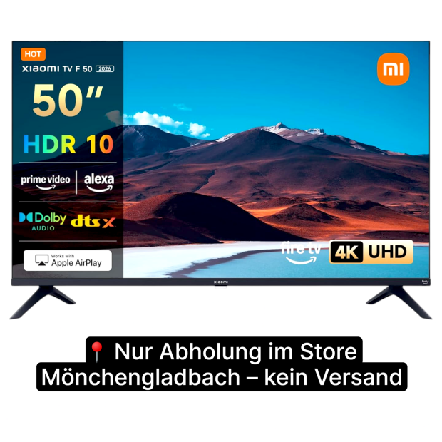 Xiaomi TV F 50 Zoll 4K Smart TV Fire OS Alexa AirPlay HDR10 Triple Tuner