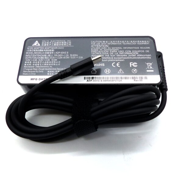 Delta Elektronics Universal Netzteil USB-C 65w ADP-65KE B 3,25A For Notebook Laptop