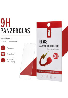iPhone 15 Plus Panzerfolie Glas 9H Schutzfolie Transparent