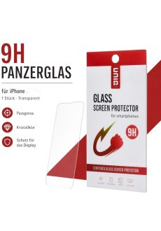 Panzerfolie Glas 9H für iPhone Display Schutzfolie -...