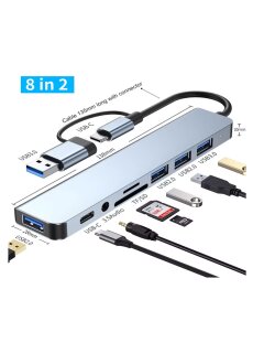 USB 3.0 Typ C Adapter Docking Ststion USB 2.0 Port TF SD...
