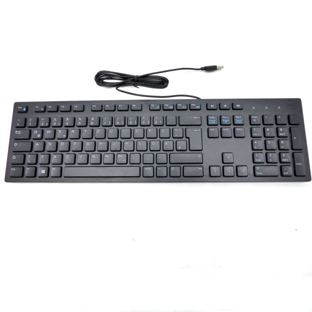 Dell KB216 USB Tastatur Deutsch QWERTZ Schwarz Kabelgebunden PC Keyboard