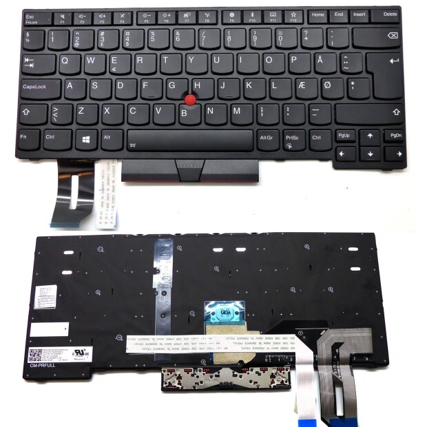 Genuine 01YP449 Lenovo ThinkPad Keyboard Danish Backlight E480/E490/L380/L390/T480S/T490/T14 G1 G2 /P14 G1