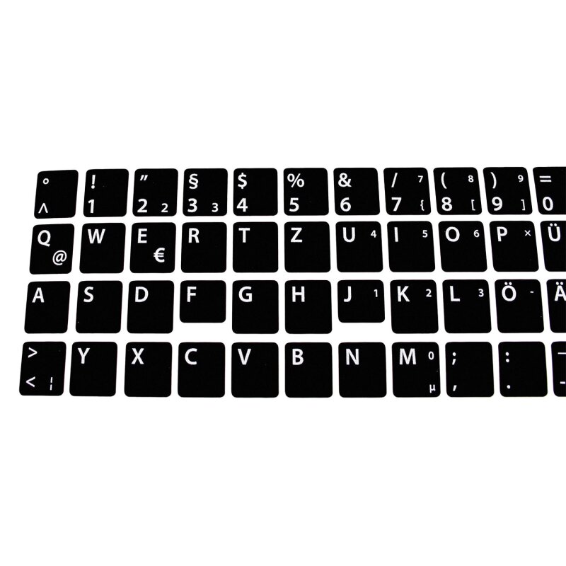 schwarz MATT 48 Tasten 1,1 cm x 1,3 cm Tastatur Aufkleber Selbstkleben Kompatibel mit IBM ThinkPad T43 DEUTSCHE Tastaturaufkleber
