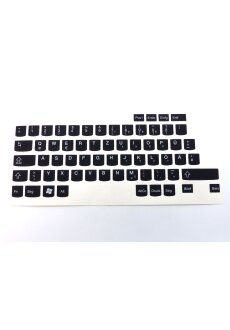 Deutsche Tastatur Aufkleber QWERTZ Schwarz Matt f&uuml;r Lenovo ThinkPad T-X-L- Serie