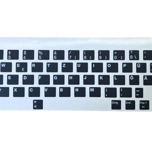 Deutsche Tastatur-Aufkleber f&uuml;r Laptops &ndash; Hochwertige Folien zur einfachen Beschriftung