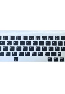 Tastaturaufkleber Deutsch QWERTZ Matt Schwarz – 48...
