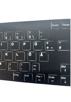 Qualit&auml;ts Tastaturaufkleber - Deutsch - Ersatzschl&uuml;ssel QWERTZ | Panasonic CF -18