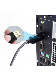 DisplayPort zu HDMI Adapterkabel 1,8 m  4K 60Hz vergoldete Kontakte  inkl. Audio