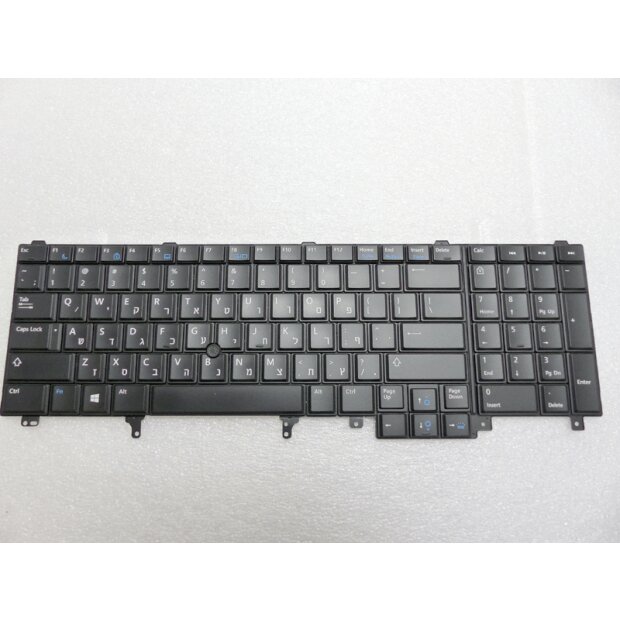 Original Tastatur Dell Latitude E6520 M2800 QWERTY Hebräisch 0920D1