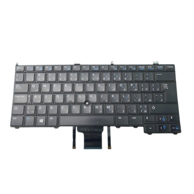 Original Dell Latitude E7240/E7440 Backlit Keyboard QWERTY+Arabic PN 0PHY95
