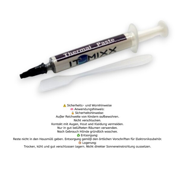 IT-MIXX Thermal Grease 2g &ndash; W&auml;rmeleitpaste f&uuml;r Prozessor, PC &amp; Konsole