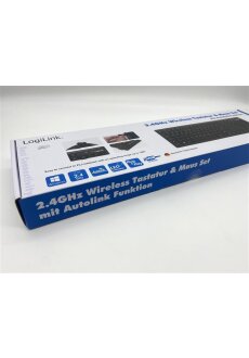 LogiLink Tastatur &amp; Maus Set mit Autolink Funktion Wirless