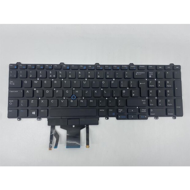 Dell Tastatur 0FP367Y UK(QWERTY)  E5550 E5570 E5580 M7510 7710 M7710