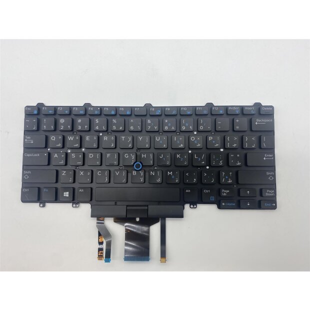 Dell Tastatur 04JMN9 ARABISCH(QWERTY) Latitude E7450 E5450 3340 E7250