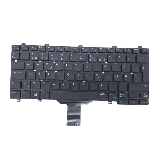 Original Dell Latitude Ersatztastatur 0FDHG8 NSK-LYAUC 0D D&auml;nisches (QWERTY)