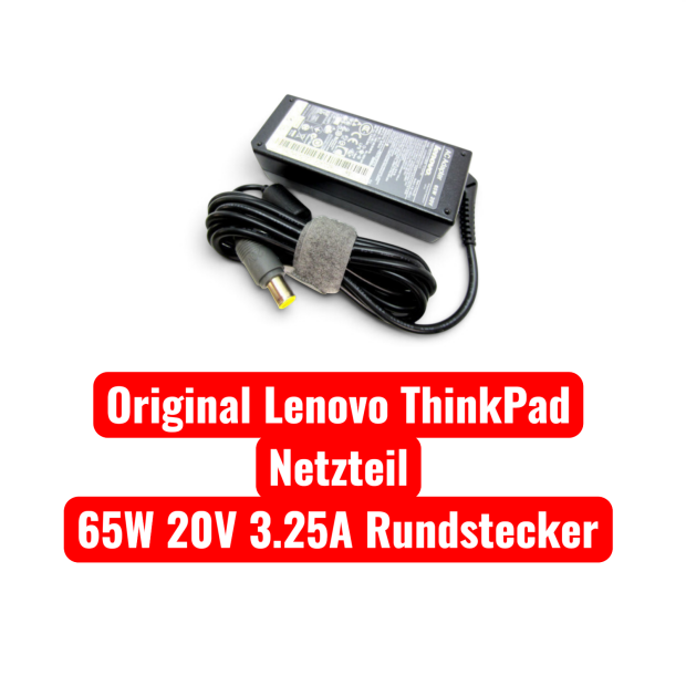 Original Lenovo ThinkPad AC Adapters 65W 20V Netzteil 40Y7704 f&uuml;r Lenovo T430 T420 X220