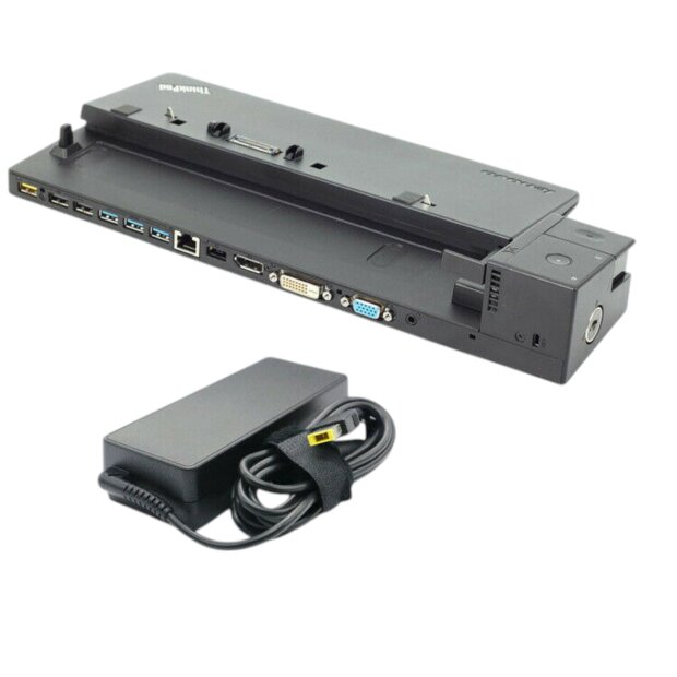 Lenovo ThinkPad Dockingstation 40A2 inkl. 90Watt Netzteil USB 3.0 HDMI Pro Dock