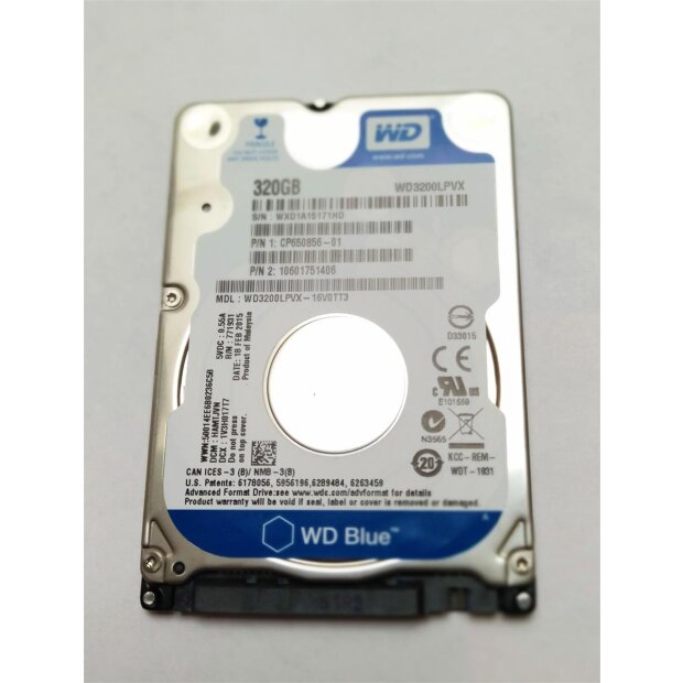 WESTERN DIGITAL Blue WD3200LPVX-16V0TT3 5400RPM 8Mo interne Festplatte