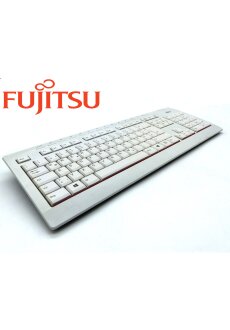 Fujitsu KB521  L120 B1 USB Tastatur Deutsch, QWERTZ, WeissSpritzwassergesch&uuml;tzt