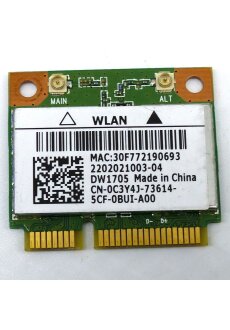 Wifi Card Dell DW1705 W-LAN 0C3Y4J 736145CF  Mini PCi...