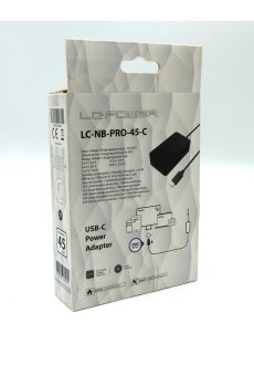 AC Adapter USB-C Netzteil LC-NB-PRO 45C 15V 3A 45W Power...