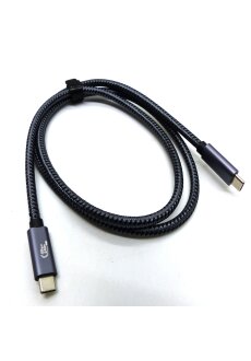 USB4 Kabel 40Gbps 240W 5A Schnellladen | Thunderbolt 3 &amp; 4 kompatibel | 8K 60Hz USB-C Power Delivery 1m