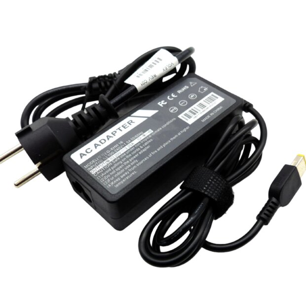Netzteil 65W f&uuml;r Lenovo 20V 3.25A Ladeger&auml;t + EU-Kabel Adapter