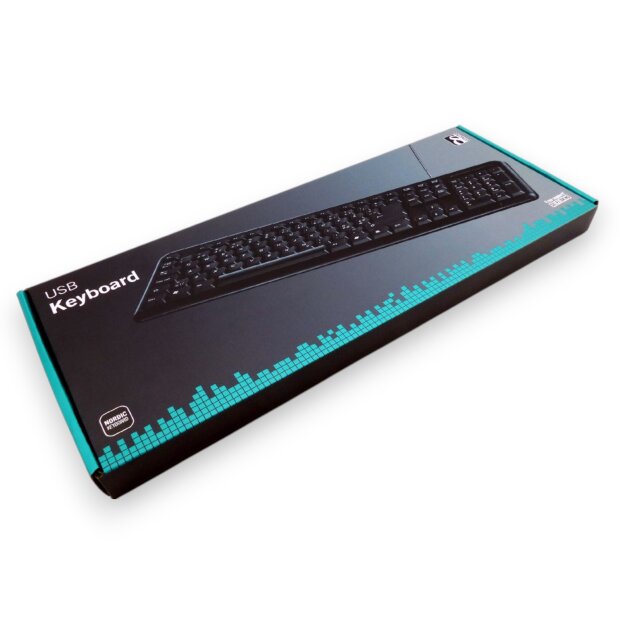 DELTACO TB-53 USB Tastatur PC Keyboard QWERTY Deutsch Kabelgebunden Neu OVP