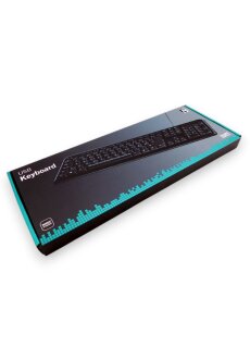 DELTACO TB-53 USB Tastatur PC Keyboard QWERTY Deutsch...