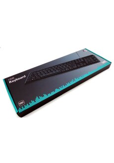 DELTACO Tastatur  TB-53, PC keyboard USB,  SE, FI, DK, NO, QWERTY Schwarz