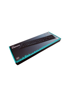 DELTACO Tastatur  Maus Mini TB-53, PC keyboard USB,  SE, FI, DK, NO, QWERTY Schwarz