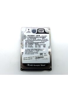 WD Scorpio Black 320GB HDD WD3200BEKT 7200rpm 2,5" SATA Festplatte gebraucht 45N7055