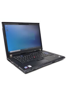 Lenovo ThinkPad T500 Core 2 Duo P8400  2,0 GHZ, 4GB 256 GB 15,4 WIND10 Pro