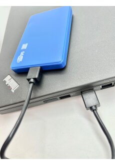Kompaktes USB 3.0-Gehäuse: 2,5-Zoll SATA HDD SSD...