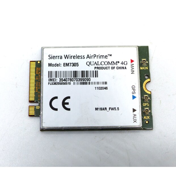Panasonic CF-54 LTE Karte Sierra EM7305 PCI card GPS