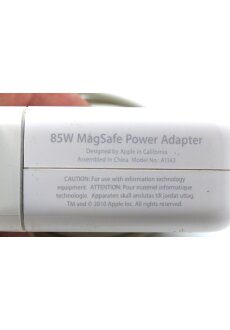 Apple 85W MagSafe Power Adapter A1343 L-Type wei&szlig;