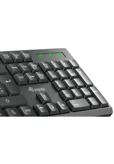 EQUIP Kabellose Tastatur-Maus-Kombi QWERTZ, Schwarz,...