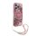 Guess iPhone 16 Pro Max R&uuml;ck-Cover H&uuml;lle - Magsafe IML Blumen mit Perlenkette - Rosa