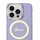 GUESS Apple iPhone 16 Pro Max  Handyh&uuml;lle Cover H&uuml;lle Magsafe IML Glitter Lila