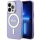 GUESS iPhone 16 Pro Max Handyh&uuml;lle MagSafe IML Glitter Elegan Lila