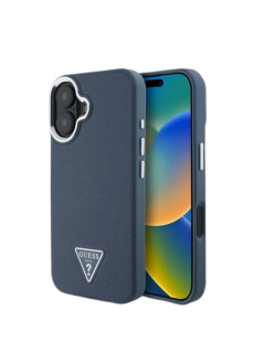 Guess iPhone 16 Hülle MagSafe PU Leder...