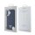 Guess iPhone 16 H&uuml;lle MagSafe PU Leder Dreiecksmuster Blau Eleganter