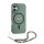 GUESS Apple iPhone 16 Pro Max  Handyh&uuml;lle Cover H&uuml;lle Magsafe IML Glitter mit Perlenband Gr&uuml;n