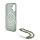 Handyh&uuml;lle iPhone 16 Pro Max R&uuml;ck Cover H&uuml;lle Magsafe IML Glitter mit Perlenband Gr&uuml;n