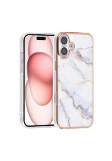 UNIQ iPhone16 Plus Rück-Cover Hülle  Marmor...