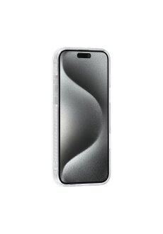 TUNIQ iPhone 16 Pro Max R&uuml;ck-Cover H&uuml;lle - Silikon - Marmor Wei&szlig;