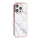 Apple iPhone16 Pro Max Handyh&uuml;lle Backcover Marmor-Wei&szlig;